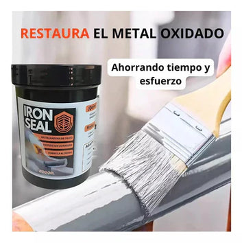 IRON SEAL: Pintura Anticorrosiva que sella y Protege el Metal Oxidado + Brocha de Regalo 🖌️